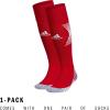 imageAdidas Unisex Team Speed Soccer Socks or Calf Sleeves 1 Pair OverTheCalf3Power RedWhite