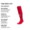 imageAdidas Unisex Team Speed Soccer Socks or Calf Sleeves 1 Pair OverTheCalfBlackWhite5Sock