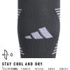imageAdidas Unisex Team Speed Soccer Socks or Calf Sleeves 1 Pair OverTheCalfTeam Dark GreyWhite4Sock