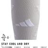 imageAdidas Unisex Team Speed Soccer Socks or Calf Sleeves 1 Pair OverTheCalfTeam Light GreyWhite4Sock