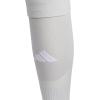 imageAdidas Unisex Team Speed Soccer Socks or Calf Sleeves 1 Pair OverTheCalfTeam Light GreyWhite5Sleeve