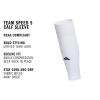 imageAdidas Unisex Team Speed Soccer Socks or Calf Sleeves 1 Pair OverTheCalfTeam Light GreyWhite5Sleeve