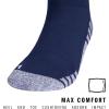 imageAdidas Unisex Team Speed Soccer Socks or Calf Sleeves 1 Pair OverTheCalfTeam Navy BlueWhite4Sock