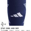 imageAdidas Unisex Team Speed Soccer Socks or Calf Sleeves 1 Pair OverTheCalfTeam Navy BlueWhite4Sock