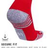 imageAdidas Unisex Team Speed Soccer Socks or Calf Sleeves 1 Pair OverTheCalfTeam Power RedWhite4Sock