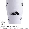 imageAdidas Unisex Team Speed Soccer Socks or Calf Sleeves 1 Pair OverTheCalfWhiteBlack4Sock