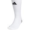 imageAdidas Unisex Team Speed Soccer Socks or Calf Sleeves 1 Pair OverTheCalfWhiteBlack5Sock