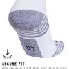 imageAdidas Unisex Team Speed Soccer Socks or Calf Sleeves 1 Pair OverTheCalfWhiteTeam Navy Blue4Sock
