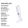 imageAdidas Unisex Team Speed Soccer Socks or Calf Sleeves 1 Pair OverTheCalfWhiteTeam Navy Blue5Sock