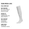 imageAdidas Unisex Team Speed Soccer Socks or Calf Sleeves 1 Pair OverTheCalfWhiteTeam Power Red 25Sock
