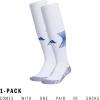 imageAdidas Unisex Team Speed Soccer Socks or Calf Sleeves 1 Pair OverTheCalfWhiteTeam Royal Blue4Sock