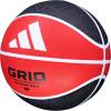 imageadidas  Grid  Recreational Rubber Basketball  Durable for Outdoor amp Indoor PlayBlackRed