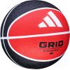 imageadidas  Grid  Recreational Rubber Basketball  Durable for Outdoor amp Indoor PlayBlackRed