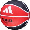 imageadidas  Grid  Recreational Rubber Basketball  Durable for Outdoor amp Indoor PlayBlackRed
