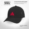 imageadidas Boys Gameday Hat  Snapback Athletic Baseball CapBlackPure Ruby Red