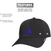 imageadidas Boys Gameday Hat  Snapback Athletic Baseball CapBlackSemi Lucid Blue