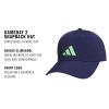 imageadidas Boys Gameday Hat  Snapback Athletic Baseball CapDark BlueLime Burst Green