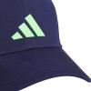 imageadidas Boys Gameday Hat  Snapback Athletic Baseball CapDark BlueLime Burst Green