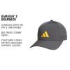 imageadidas Boys Gameday Hat  Snapback Athletic Baseball CapGrey SixLucid Tangerine Orange