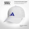 imageadidas Boys Gameday Hat  Snapback Athletic Baseball CapWhiteTeam Royal Blue