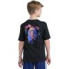 imageadidas Boys Short Sleeve Football Vapor Tee Black with Multicolor S8