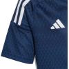 imageadidas Kids Boys Tiro23 Competition V Neck Short Sleeve Jersey Soccer Cleats Breathable  GreyBlue