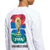imageadidas Mens FIFA World Cup 26 Match Ball Graphic Long Sleeve TShirtWhite