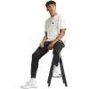 imageadidas Mens Sereno Cut 3Stripes Slim Tapered PantBlackWhite