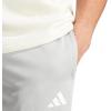 imageadidas Mens Sereno Cut 3Stripes Slim Tapered PantGreyWhite