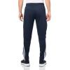 imageadidas Mens Sereno Cut 3Stripes Slim Tapered PantLegend InkWhite