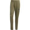 imageadidas Mens Sereno Cut 3Stripes Slim Tapered PantOlive StrataBlack