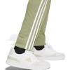 imageadidas Mens Sereno Cut 3Stripes Slim Tapered PantTent GreenWhite