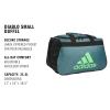 imageadidas Power Gym Bag  Lightweight Small DuffelTwill Preloved TealLime Burst GreenBlackDiablo