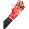 imageadidas Predator Match Goalkeeper Gloves  Cushioned Palm Flexible Backhand HalfWrap Wrist StrapPure RubyLucid RedBlack