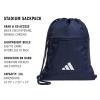 imageadidas Stadium Sackpack  Drawstring Backpack for Sports Small Gym Bag 13LTeam Navy Blue 2White
