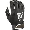 imageAdidas Adizero 90 Leather Palm Adult Receiver Football GlovesBlackWhite