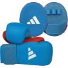 imageAdidas Boxing Home Training Kit  Pair of Gloves and Mitts 2pc Set for Adult amp Kids for Boxing Punching Bag Kickboxing MMA and Training Blue Red
