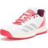 imageAdidas Mens Courtflash PickleballWhiteSilver MetallicLucid Red