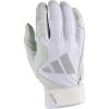 imageadidas Adizero 60 Batting GlovesWhiteSilver
