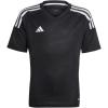 imageadidas Kids Boys Tiro23 Competition V Neck Short Sleeve Jersey Soccer Cleats Breathable  GreyBlack