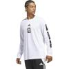 imageadidas Mens FIFA World Cup 26 Match Ball Graphic Long Sleeve TShirtWhite