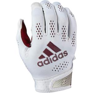 imageAdidas Adizero 11 Adult Football Receiver Glove Multiple Colors amp SizesWhiteMaroon