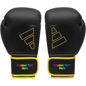 imageAdidas Custom Boxing Gloves  Hybrid 80  for Boxing Kickboxing MMA Bag Training amp Fitness  Custom Boxing Gloves for Gifts SouvenirsBlack Yellow