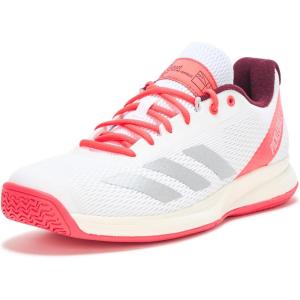 imageAdidas Mens Courtflash PickleballWhiteSilver MetallicLucid Red