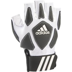 imageAdidas Scorch Destroy 2 Lineman Adult Gloves Half FingerWhiteBlack