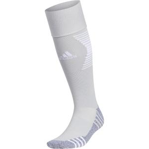 imageAdidas Unisex Team Speed Soccer Socks or Calf Sleeves 1 Pair OverTheCalf3Light GreyWhite