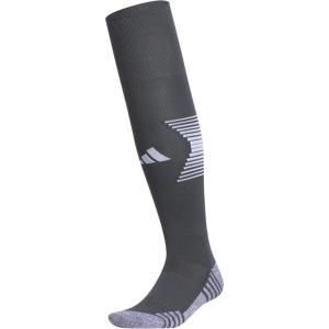 imageAdidas Unisex Team Speed Soccer Socks or Calf Sleeves 1 Pair OverTheCalfTeam Dark GreyWhite4Sock