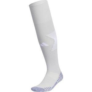 imageAdidas Unisex Team Speed Soccer Socks or Calf Sleeves 1 Pair OverTheCalfTeam Light GreyWhite4Sock
