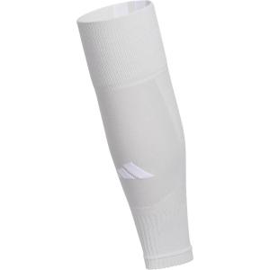 imageAdidas Unisex Team Speed Soccer Socks or Calf Sleeves 1 Pair OverTheCalfTeam Light GreyWhite5Sleeve