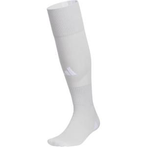 imageAdidas Unisex Team Speed Soccer Socks or Calf Sleeves 1 Pair OverTheCalfTeam Light GreyWhite5Sock